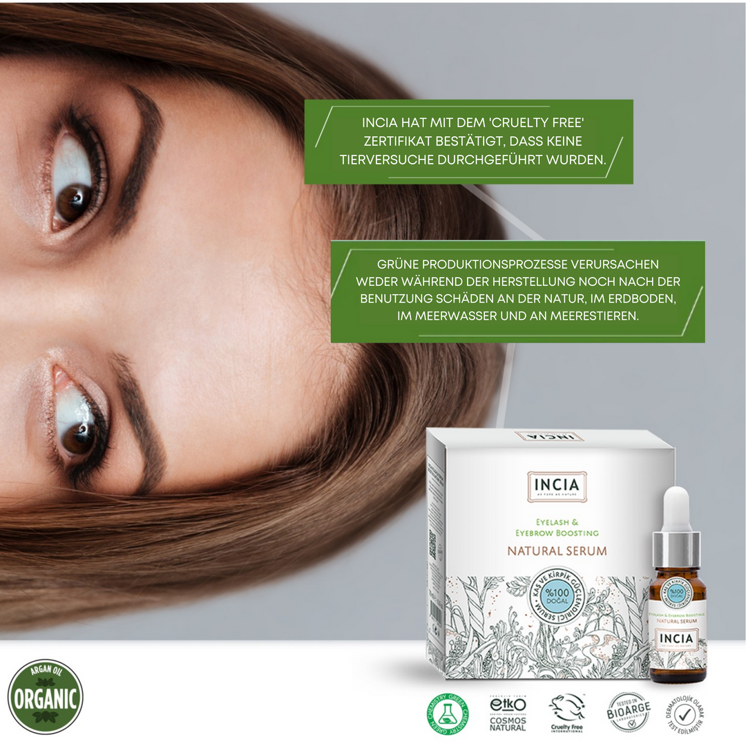 Incia Natürlich Arganöl-Wimpern Und Augenbrauen Stärkendes Serum