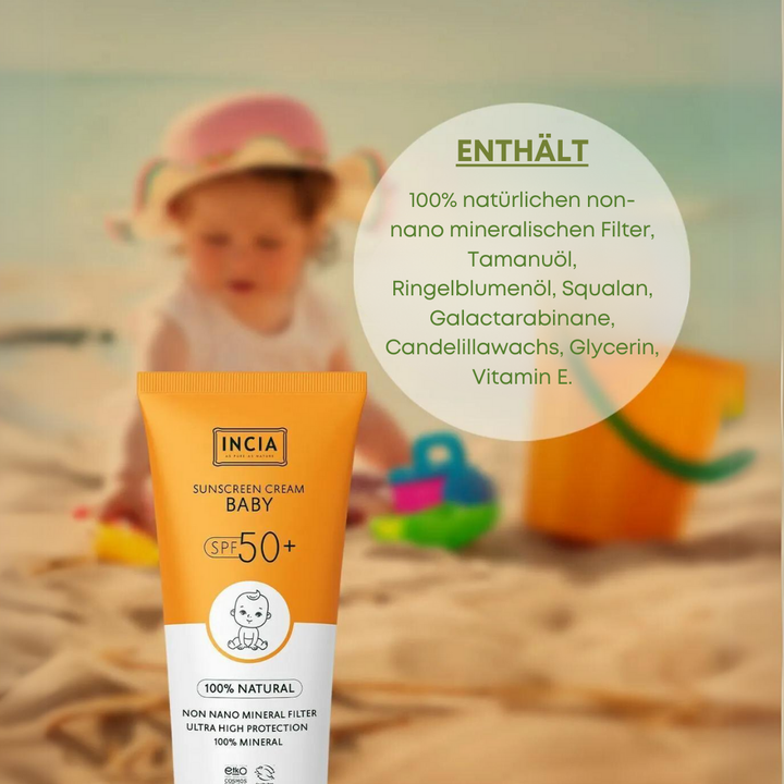 Incia Baby Sunscreen SPF 50+ 50 Ml