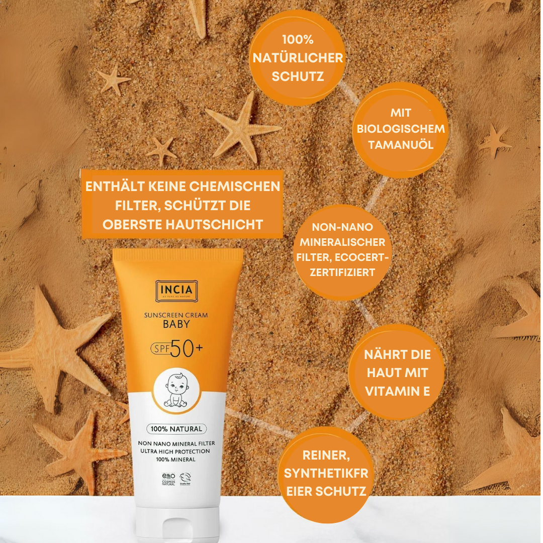 Incia Baby Sunscreen SPF 50+ 50 Ml