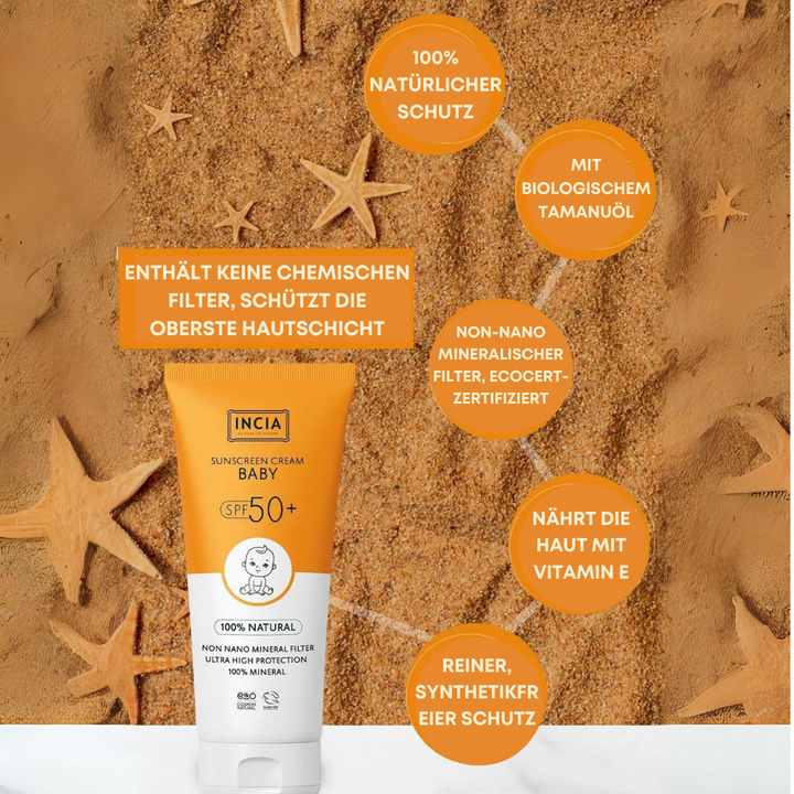 Incia Baby Sunscreen SPF 50+ 50 Ml