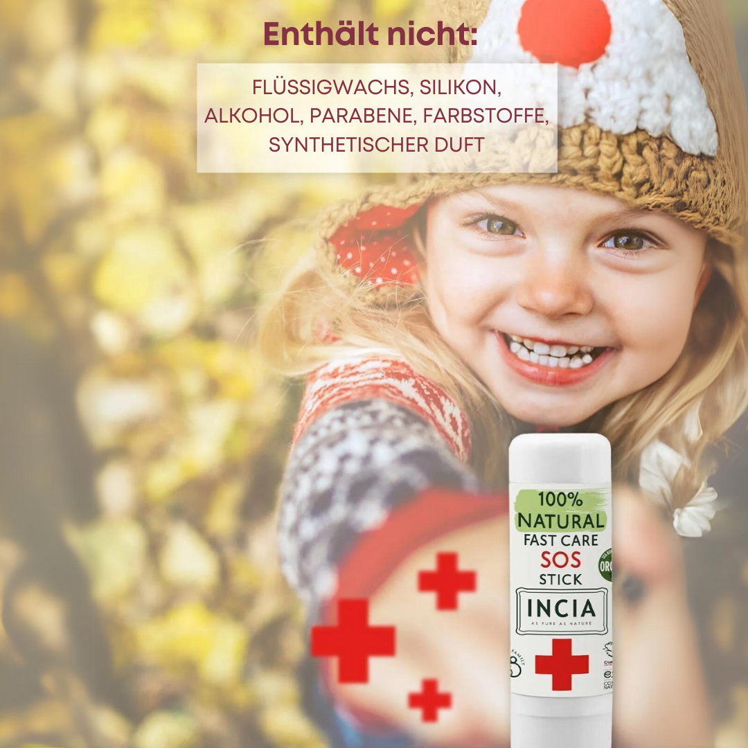 Incia 100 % Natürlicher SOS Stick Sofort Beruhigend 6 Gr
