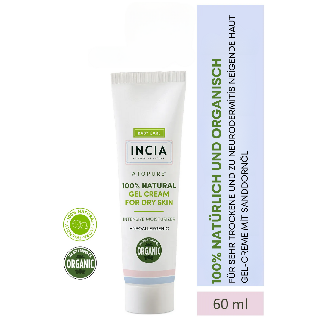 Incia Natural Gel Cream For Dry Skin 60 Ml
