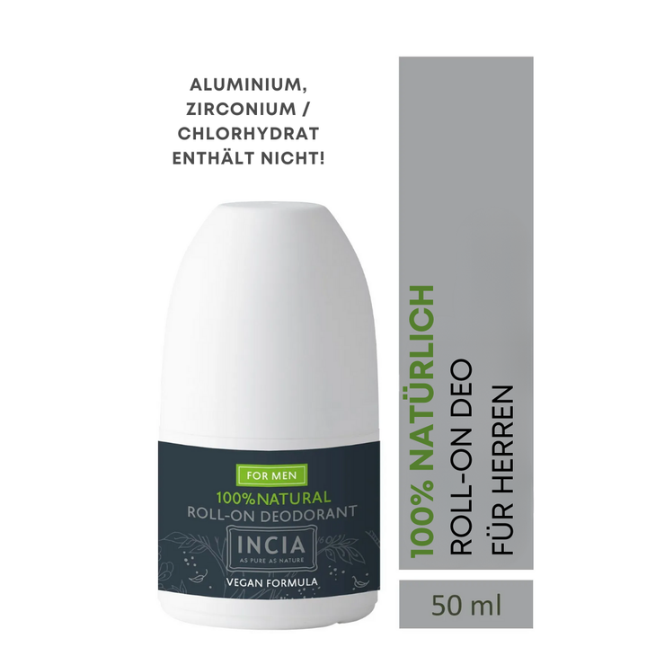 Incia Natürlicher Roll-On Deodorant 50 Ml - Für Männer
