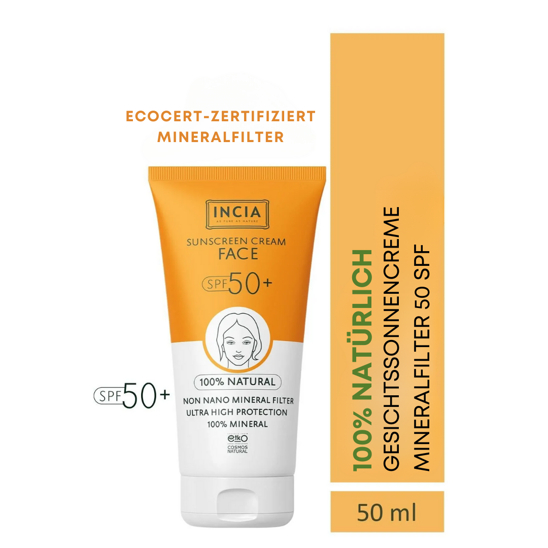 Incia Gesichts-Sonnenschutzcreme SPF 50 50 ml