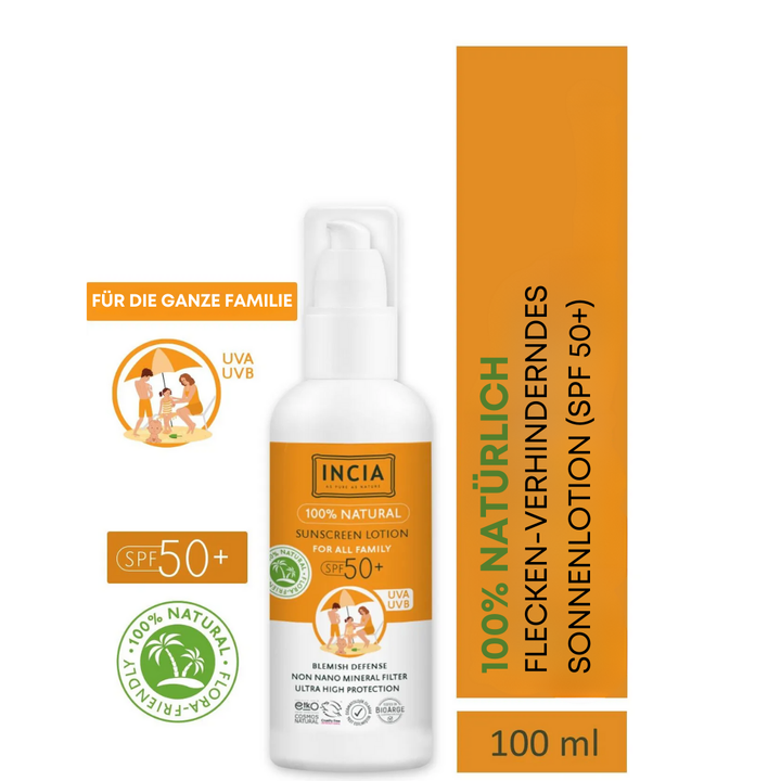 Incia Natural Sun Lotion for the whole family SPF50+