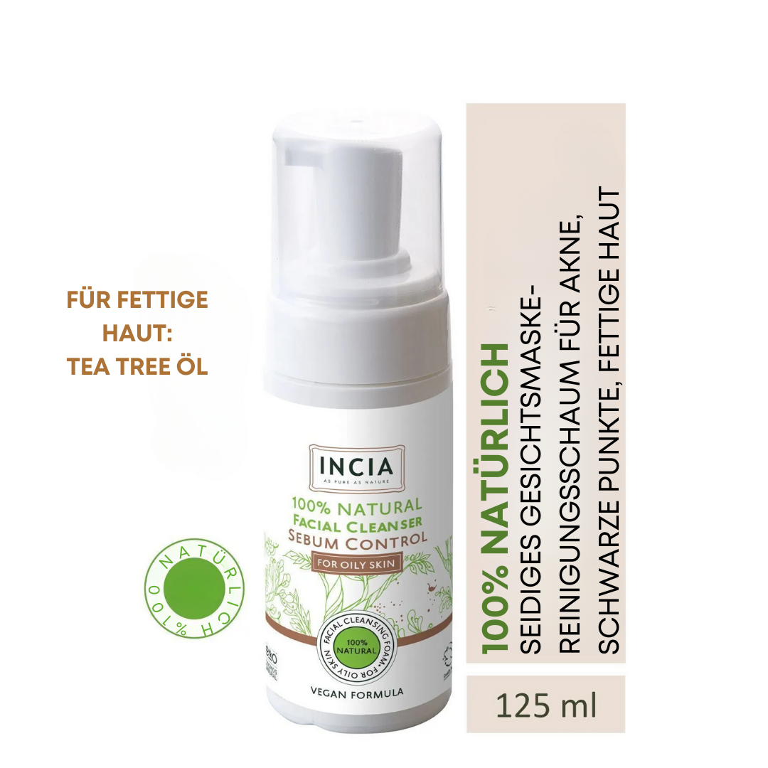 Incia Natürlicher Gesichtsreiniger für Fettige Haut 125 ml