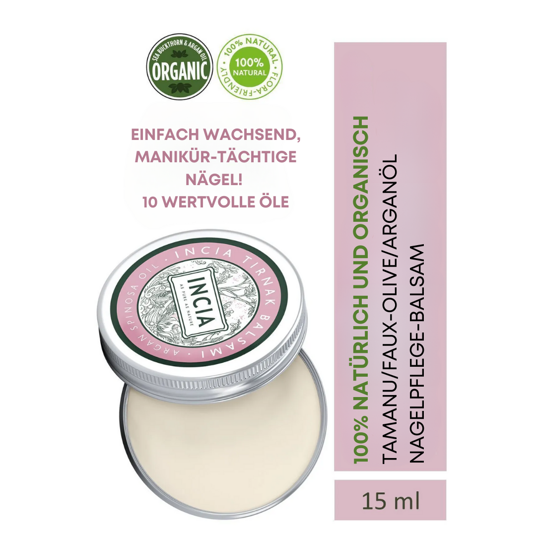 Incia 100% Natürliche Nagelpflegebalsam 15 ml