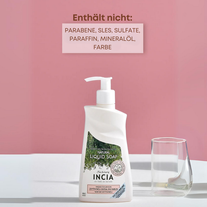 Incia Natural Liquid Soap with Olive Oil for Sensitive Skin 250 ml