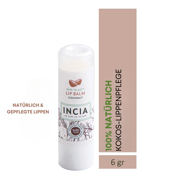 Incia Natural Lip Balm with Coconut 6 g