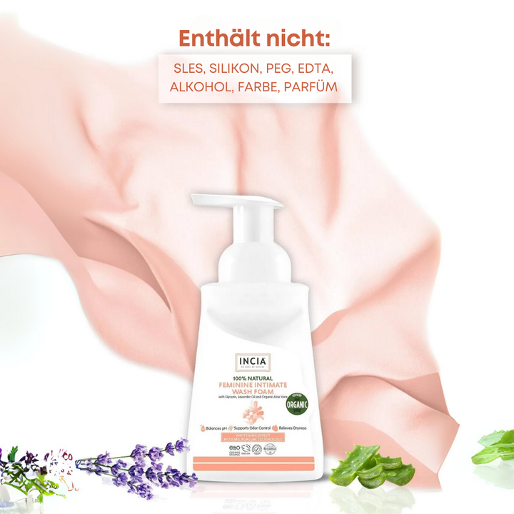 Incia Natural Intimate Wash Foam for Women 200 ml 