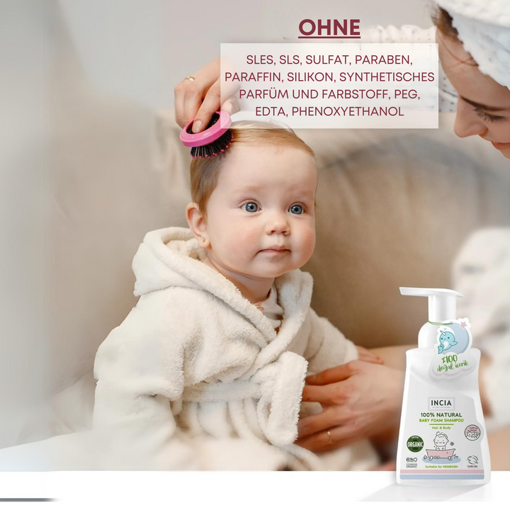 Incia 100% Natural Baby Foam Shampoo