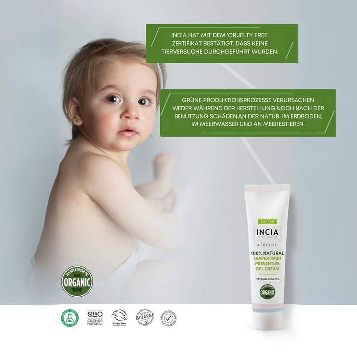 Incia Baby Diaper Protection Gel Cream