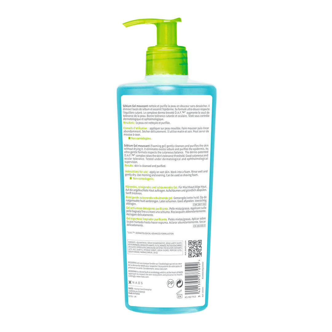 Bioderma Sébium Gel moussant 500 ml