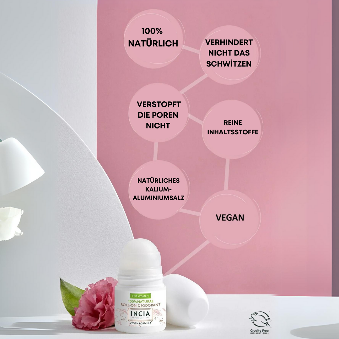 Incia Natürlicher Roll-On Deodorant 50 Ml - Für Frauen